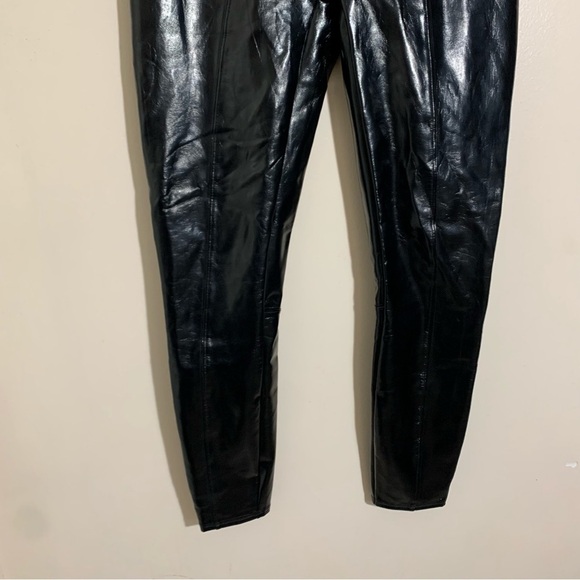 Spanx Faux Patent Leather Leggings Black size S - Picture 13 of 15